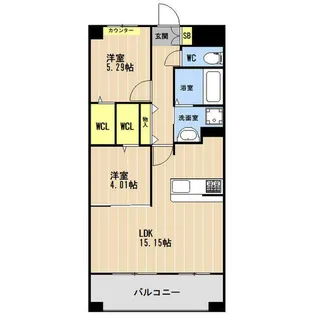 LIBTH上牟田WEST【3階】の間取り