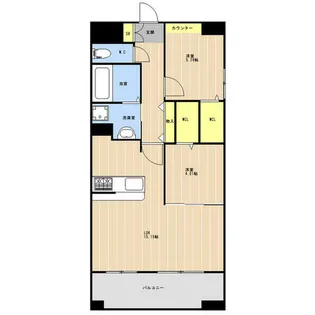LIBTH上牟田WEST【0805号室】の間取り