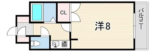 エスポワール大津和【5階】の間取り