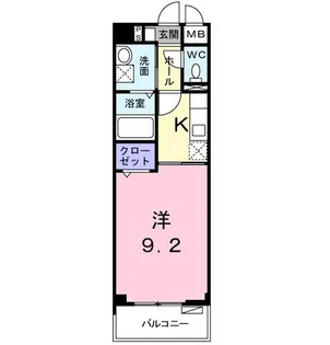ポラリス弐番館【4階】の間取り