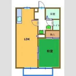 ハイツデアイ【1階】の間取り