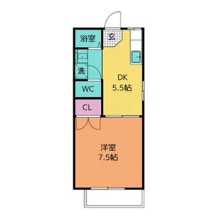 タウニー不吹 (タウニーフブキ)【1階】の間取り