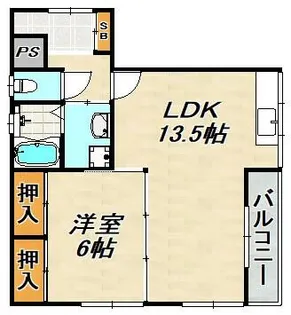 ダイヤハイツ板宿【2階】の間取り