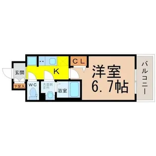 プレサンス上前津エレスタ【14階】の間取り