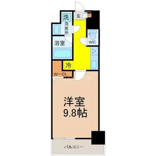 トレヴィ高岳【8階】の間取り