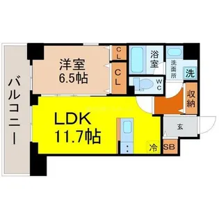 サングレース千種【1階】の間取り