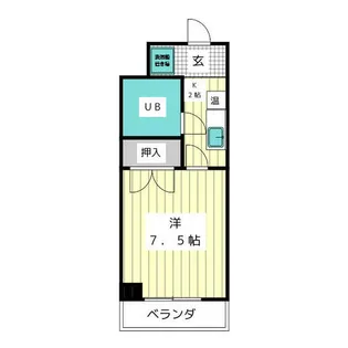 グリーンアップル【2階】の間取り