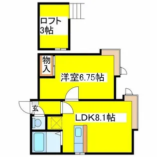 AMS清田2-1B棟【204号室】の間取り
