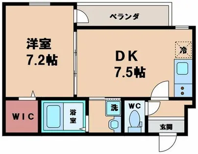 (仮称)フジパレス北田辺六町目【2階】の間取り