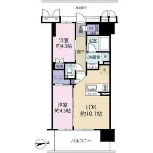 イニシアブランなんば(0003891)【8階】の間取り