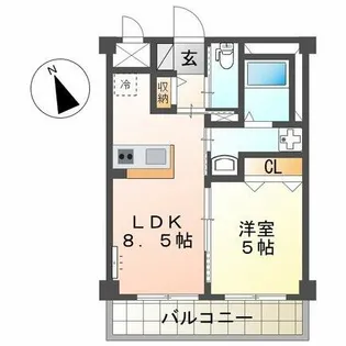 Halekulani【3階】の間取り