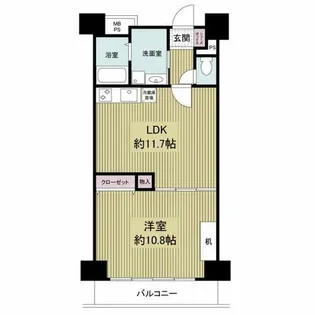 フォレステージュ天神【5階】の間取り