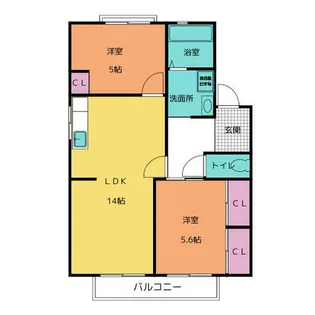 ホウプハウス A棟【2階】の間取り