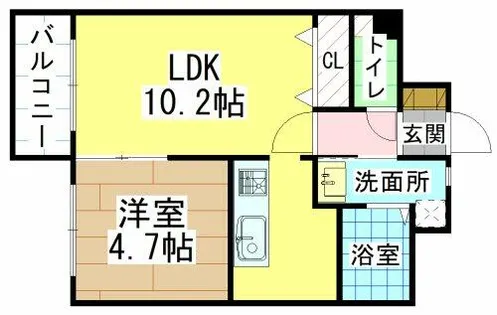 T-FLAT58【4階】の間取り