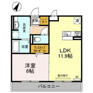 大阪府大阪市東淀川区西淡路4丁目【アパート】の間取り