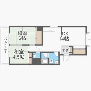 第一地録ビル【401号室】の間取り