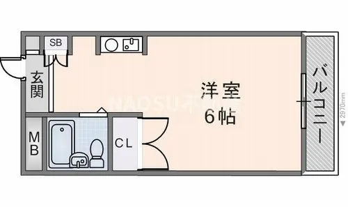 I-SPACIO花園Ⅱ【416号室】の間取り