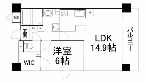 プレサント城東【2階】の間取り