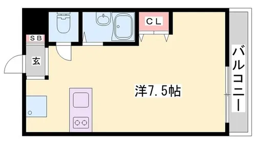 グランデュール松岡【203号室】の間取り