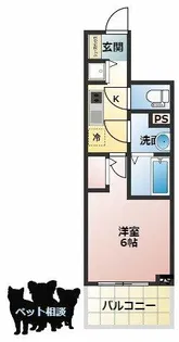 エスリードレジデンス大阪本町【15階】の間取り