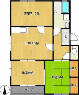 サンヒル上り戸【2階】の間取り