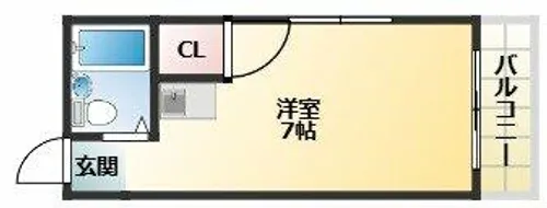 プチシャトー【1階】の間取り