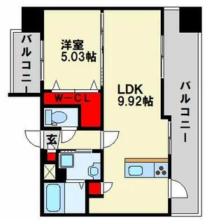 ギャラン鷹の巣【3階】の間取り