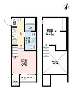 マーベラス【2階】の間取り
