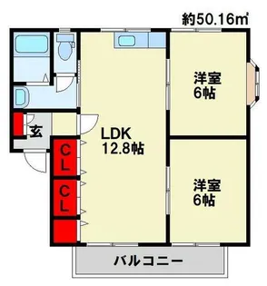 ファミールB棟【102号室】の間取り