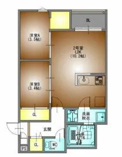 REGALESTルミナス黄金【1階】の間取り