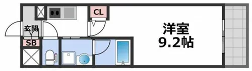 セイワパレス深江南【4階】の間取り