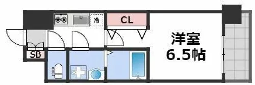 ファーストフィオーレ難波クレシア【11階】の間取り