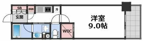 パークアクシス本町【7階】の間取り