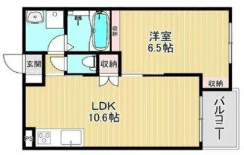 リアノーラ平野WEST【202号室】の間取り
