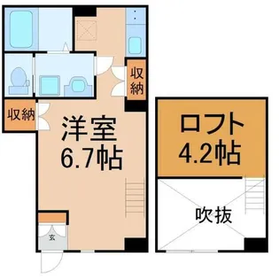 クレイン御器所【103号室】の間取り