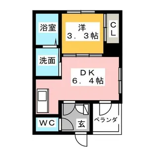 Boul’Mich’(ブールミッシュ)【2階】の間取り