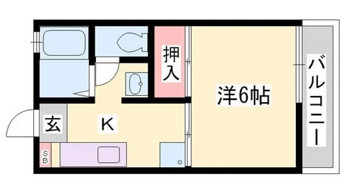 ヴィラ北平野1【1階】の間取り