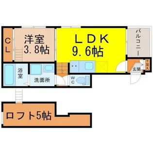 Regalo Shiga-hondori(レガーロ志賀本通)【2階】の間取り