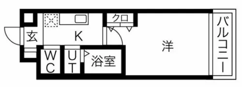 グランカーサ都島【4階】の間取り