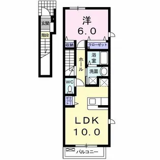 セイバリー Ⅱ【201号室】の間取り
