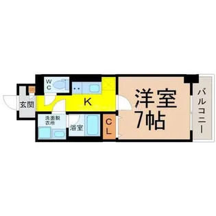 ドゥナーレ内浜町【5階】の間取り
