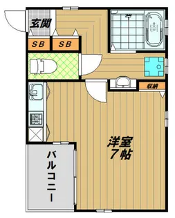 H.Cフラッツ須磨関守【1階】の間取り