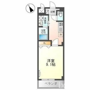 スタイリッシュレジデンス【2階】の間取り