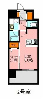 デュ・レジア博多レジデンス【2号室】の間取り