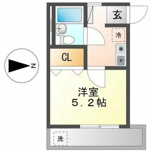 プレジール小本【1階】の間取り