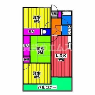 メゾン・ド・水巻【403号室】の間取り