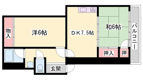 アバニティー東出口【3階】の間取り