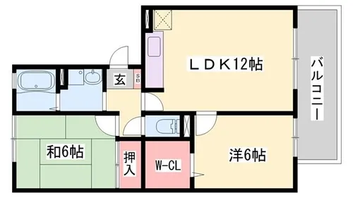 ウエストハイツ【103号室】の間取り