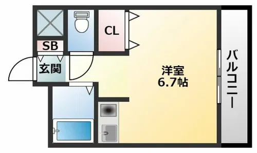 リトルパレス【3階】の間取り