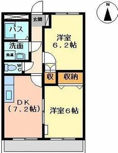 ベルアベニュー【202号室】の間取り